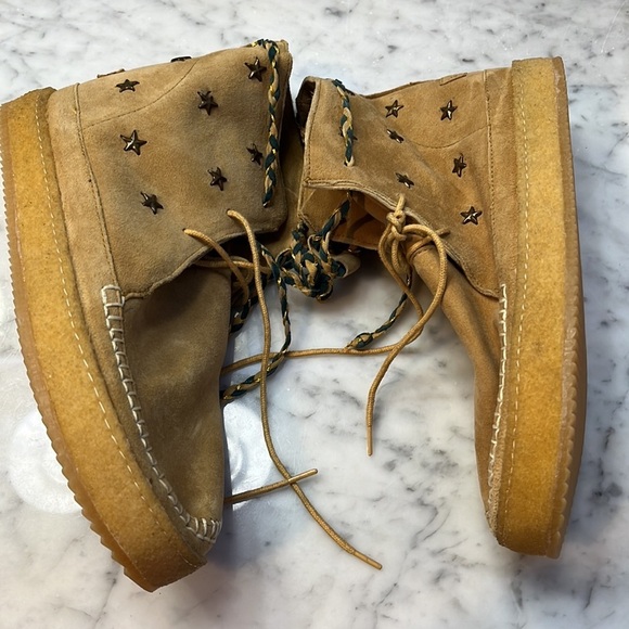 Free People x Laidback London Argo Stars Lave Up Boots Size 38 EU / 7 US - Picture 9 of 14
